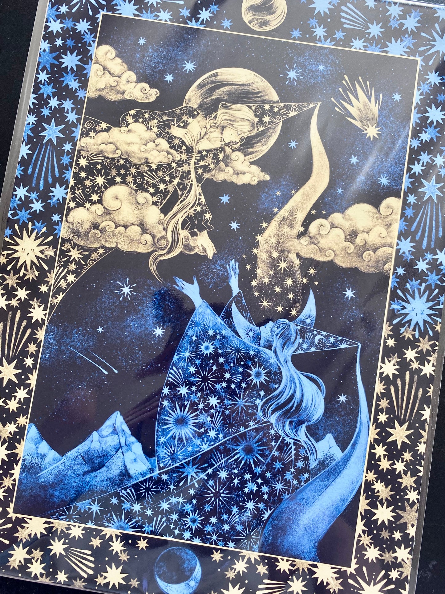 Crescent Moon Below Venus | A4 Print