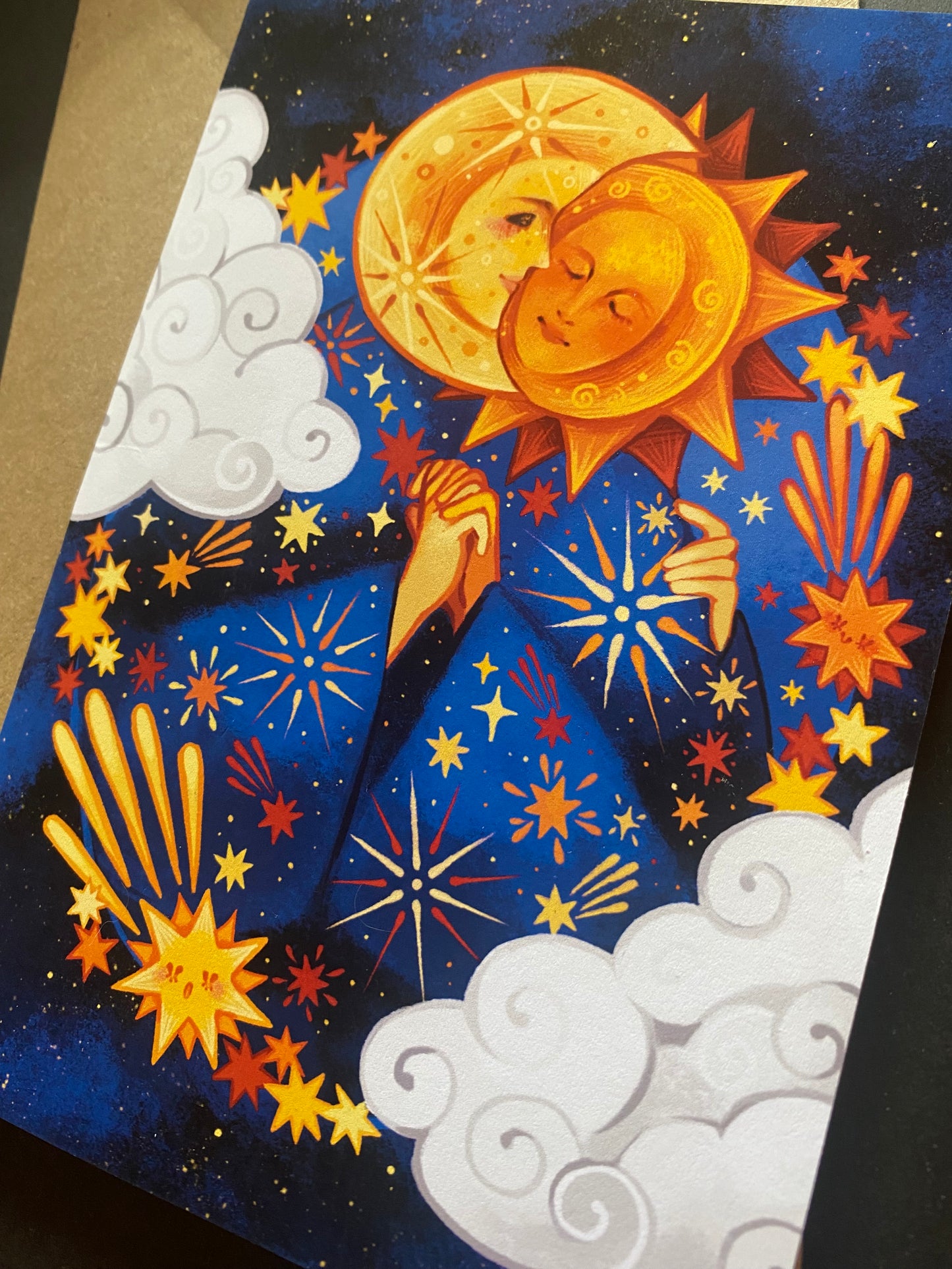 The Sun And The Moon | A6 Greeting Card
