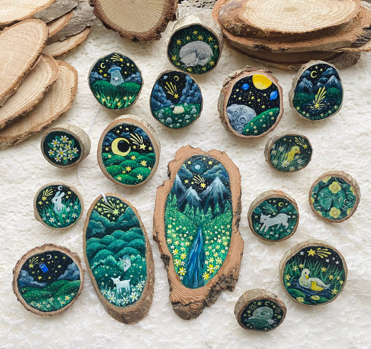 Abduction (Part One) | Wood Slice Pin