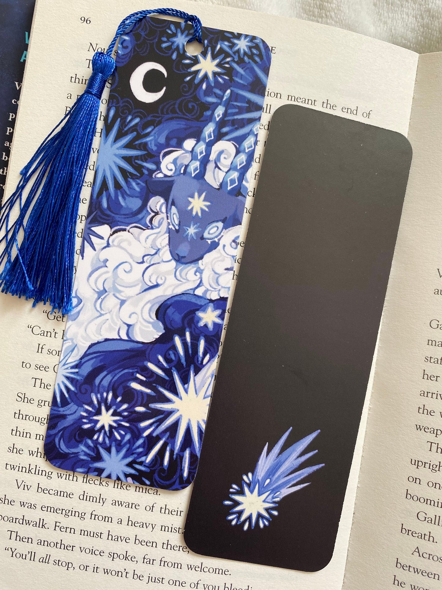 Starry Frost Sheep Bookmark