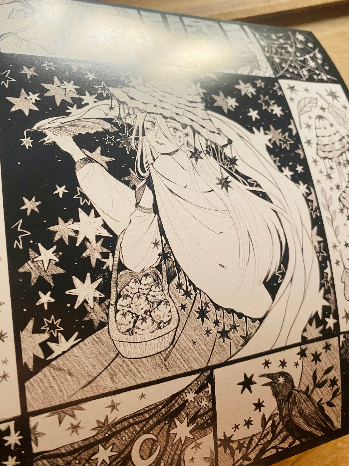 Starry Inkcap Witch | Square Art Print