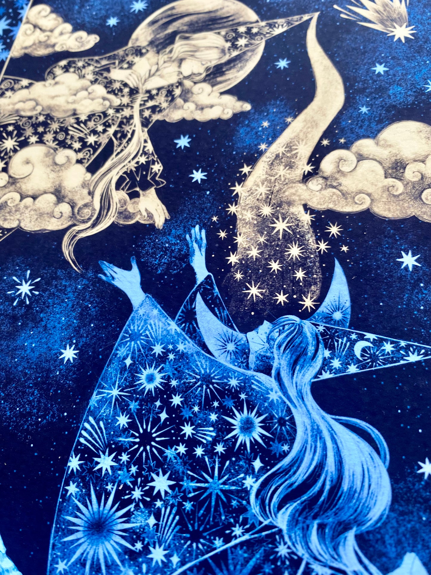 Crescent Moon Below Venus | A4 Print