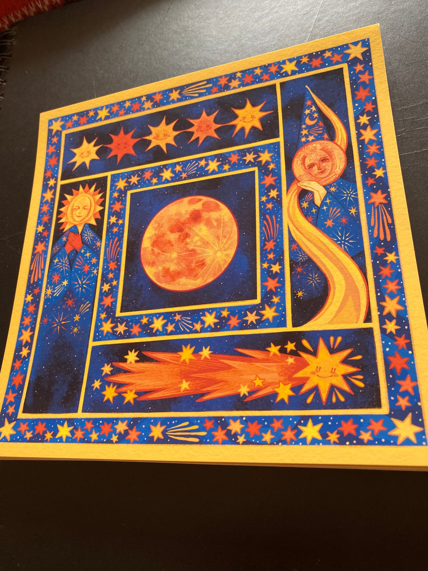The Moon And Stars | Square Print