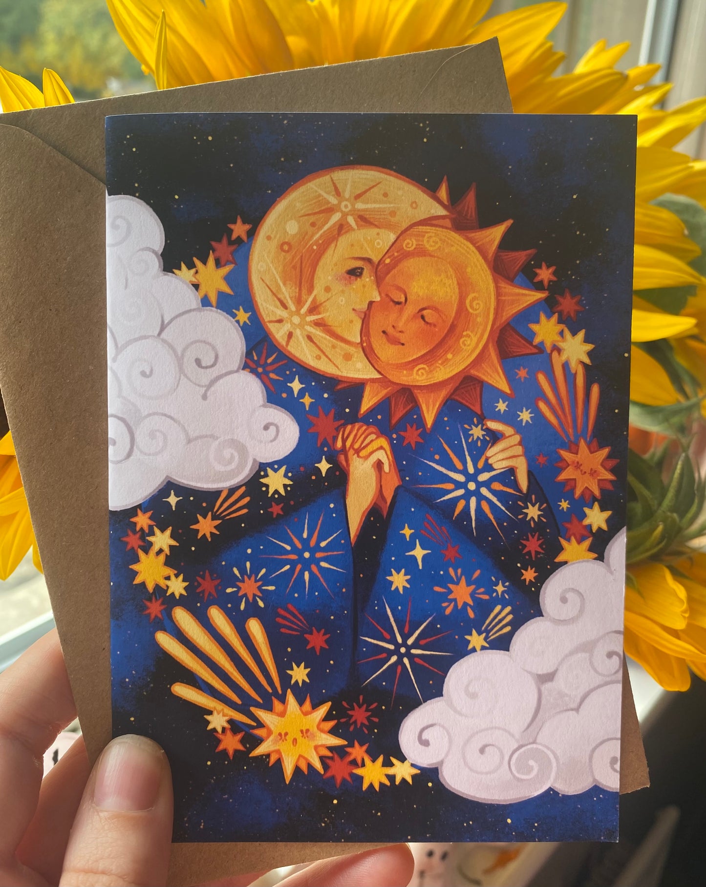 The Sun And The Moon | A6 Greeting Card