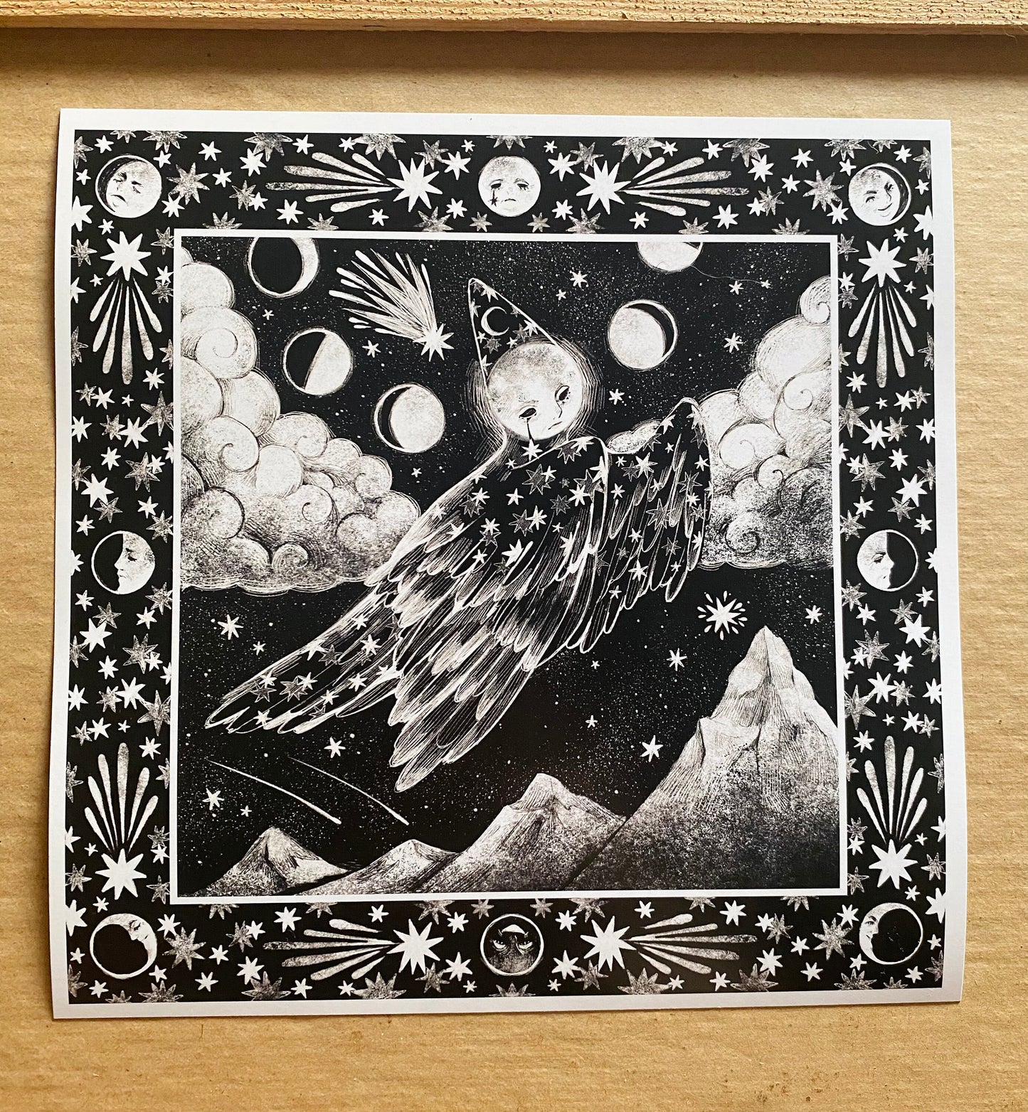 Moon Bird | Square Art Print