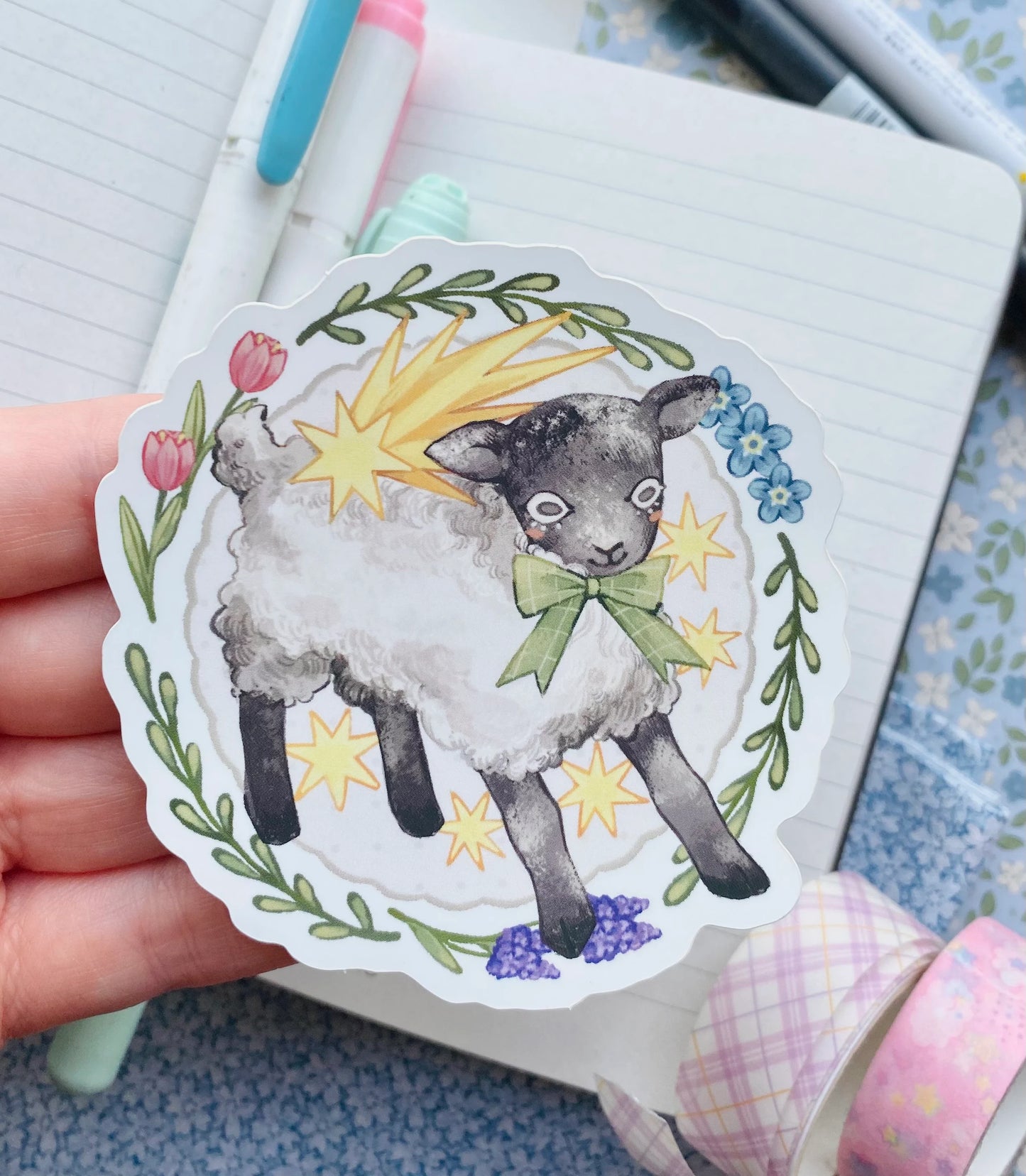Springtime Lamb | Vinyl Sticker