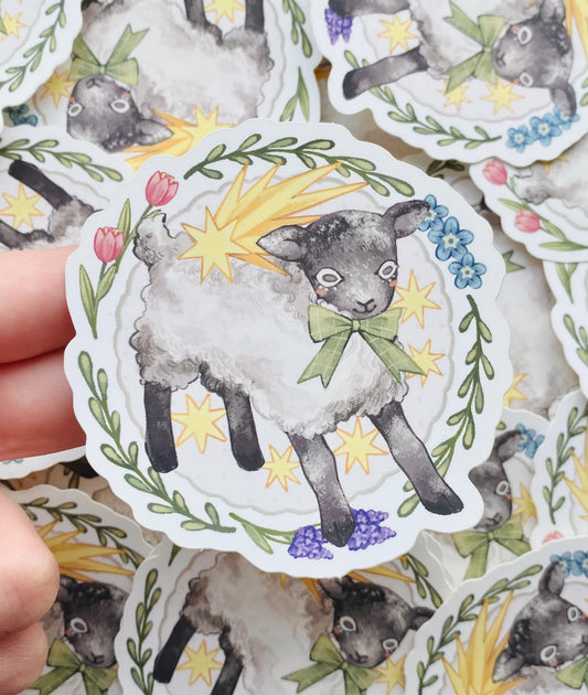 Springtime Lamb | Vinyl Sticker