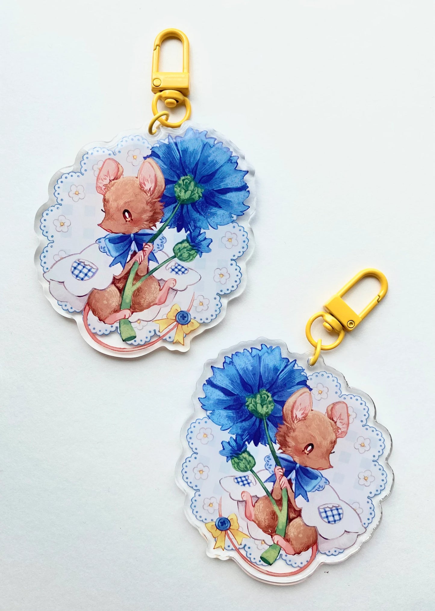 Cornflower Mouse | Acrylic Keychain