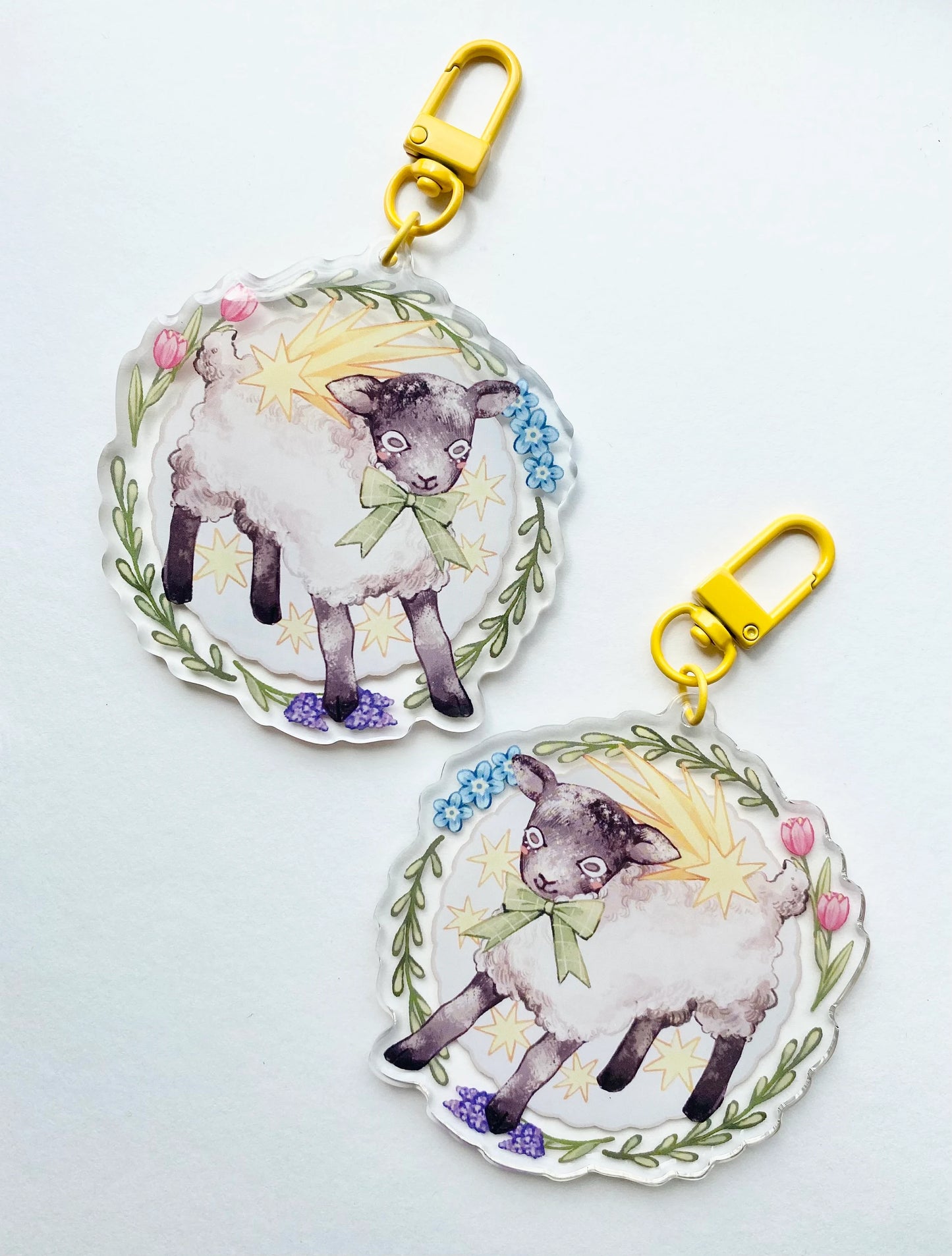 Spring Lamb | Acrylic Keychain