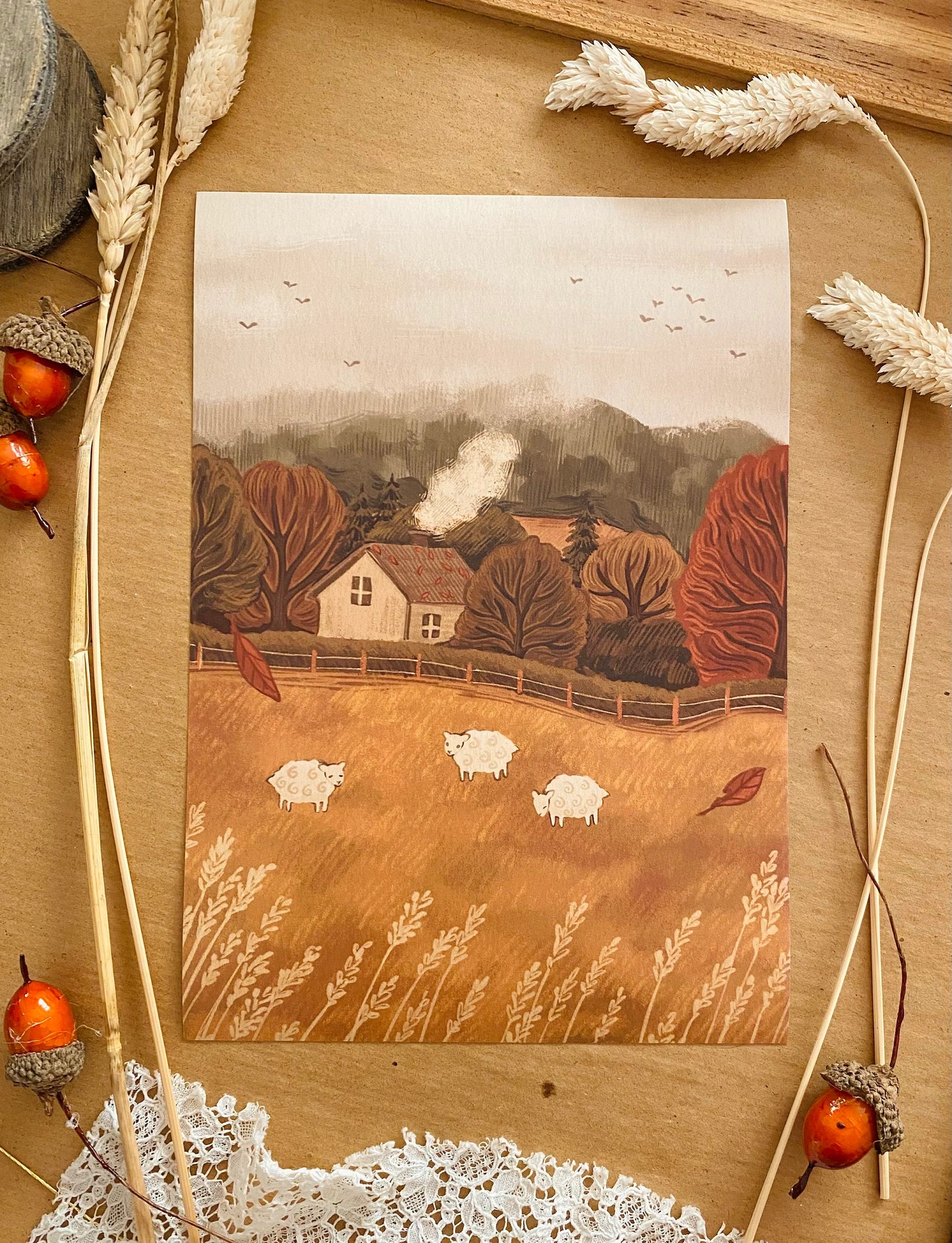 Autumn At Sheep Lane | A5 Print