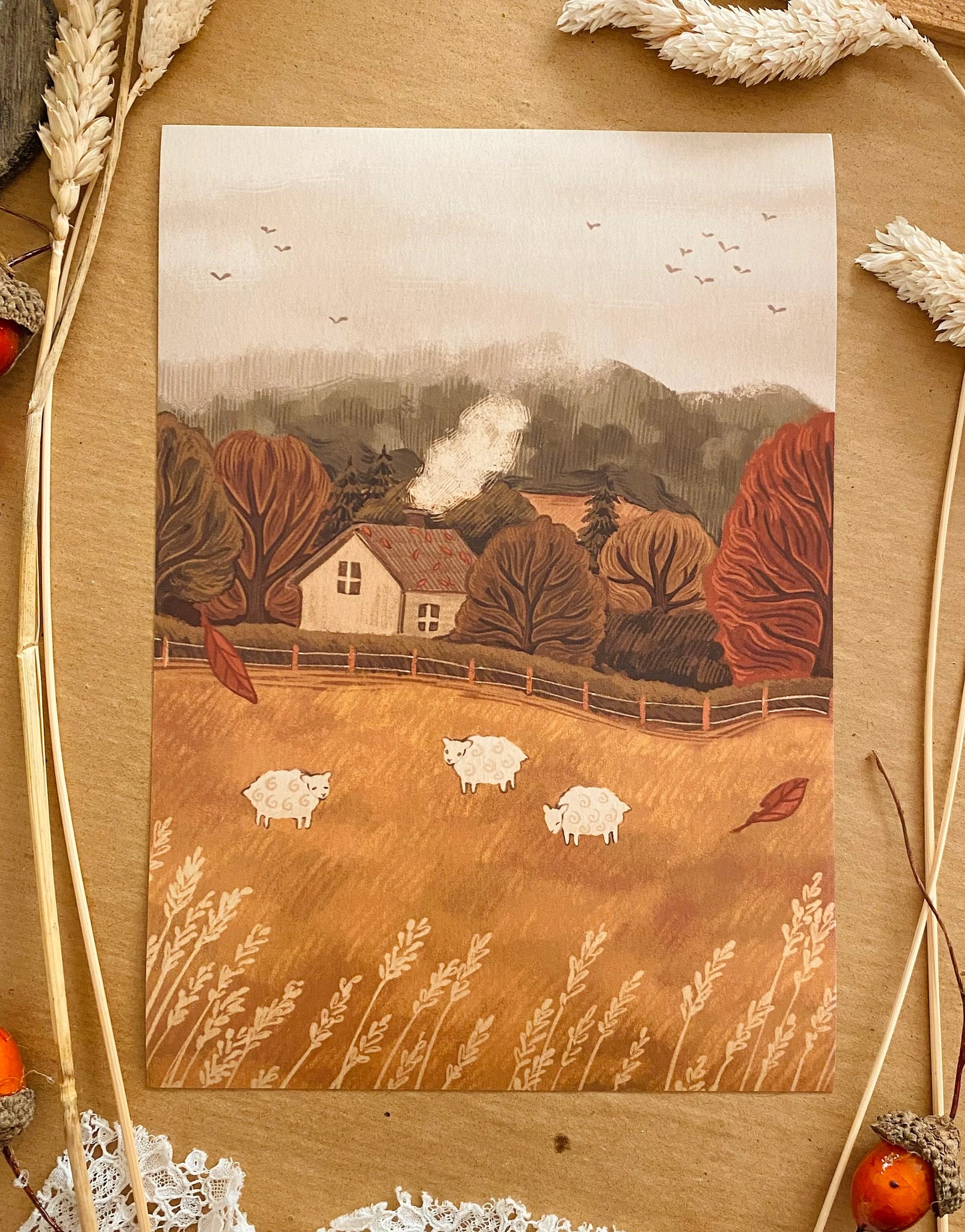 Autumn At Sheep Lane | A5 Print