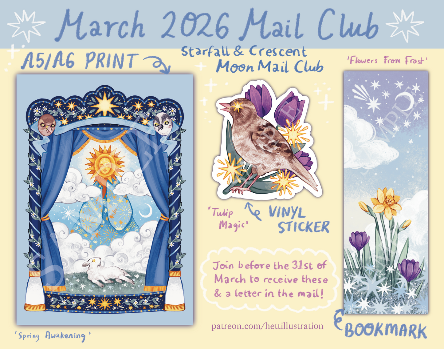 Spring Awakening Print, Sticker and Bookmark